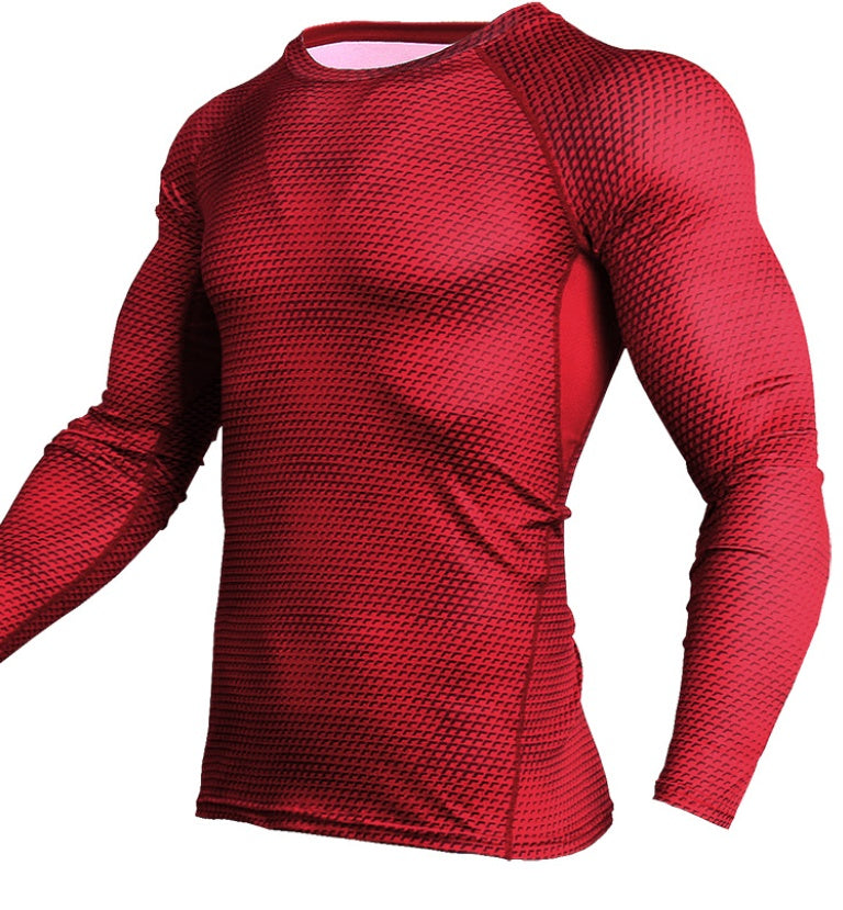 Men's Long Sleeve Compression Gym Top