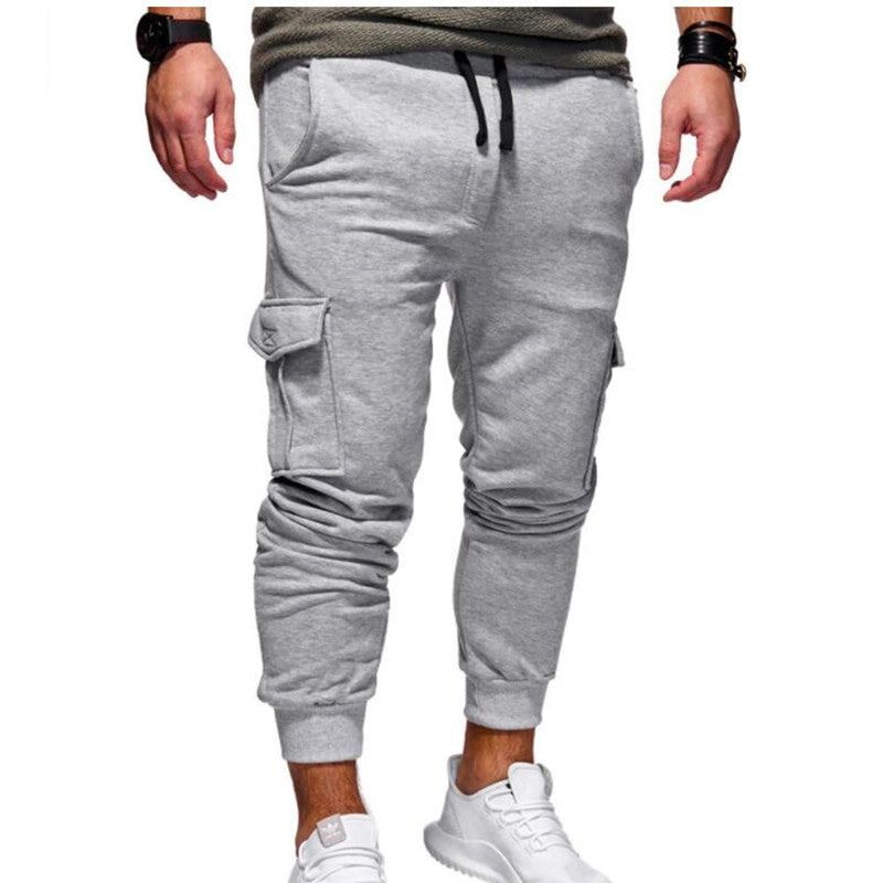 Men's Slim Fit Cargo Gym Joggers
