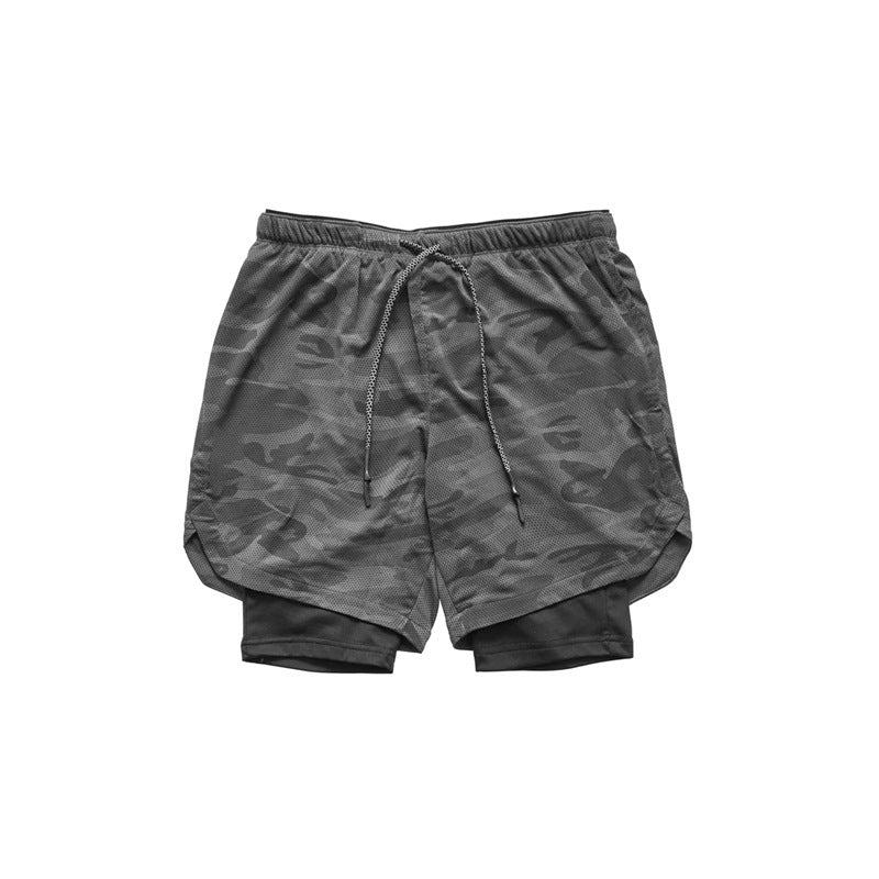 Men's 2-in-1 Quick Dry Gym Shorts with Liner