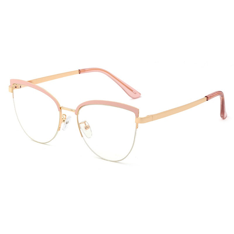Retro Cat-Eye Computer Glasses – Pink