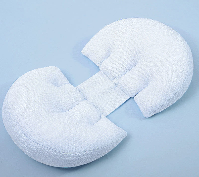 Lumbar Support Cushion for Side Sleeping & Pregnancy – White Quilted