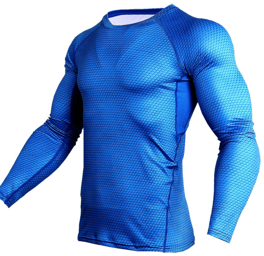 Men's Long Sleeve Compression Gym Top