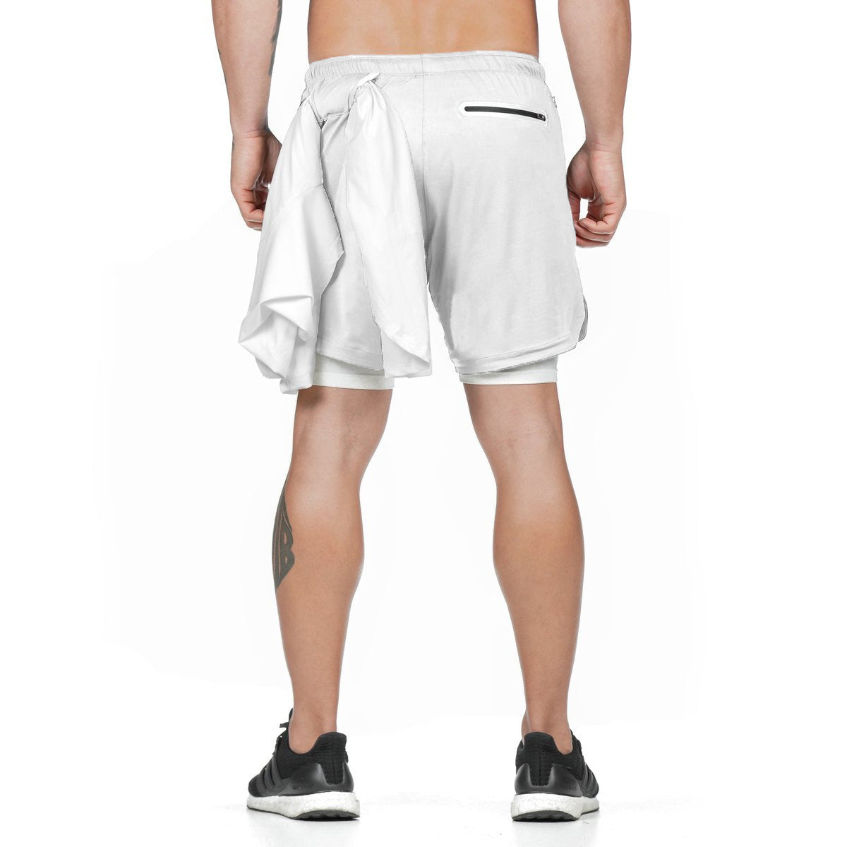 Men's 2-in-1 Quick Dry Gym Shorts with Liner