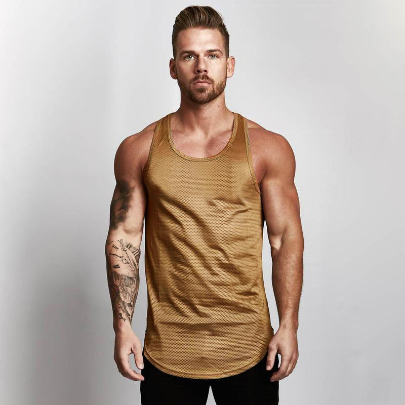 Men's Muscle Fit Gym Vest – Sleeveless Tank Top