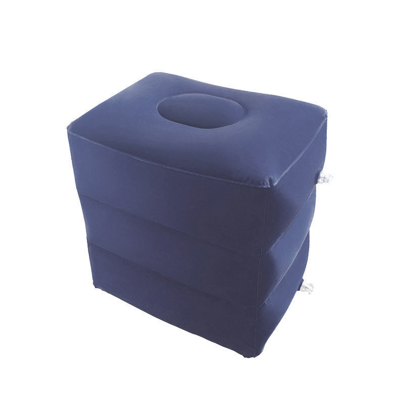 Inflatable Under-Desk Footrest – Navy Blue