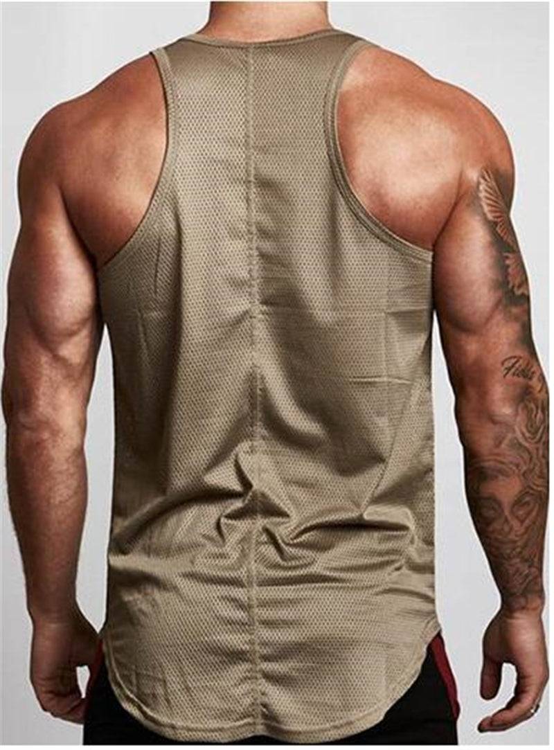 Men's Muscle Fit Gym Vest – Sleeveless Tank Top