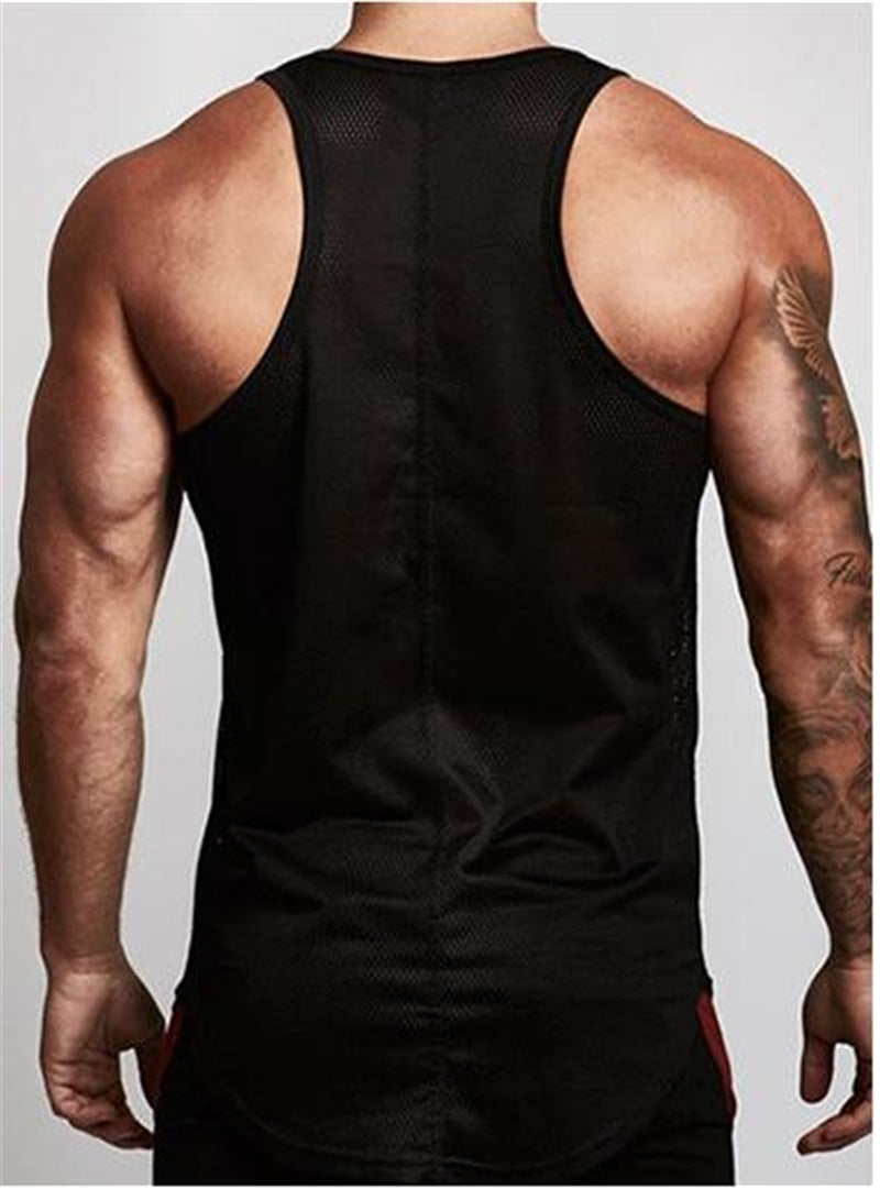 Men's Muscle Fit Gym Vest – Sleeveless Tank Top
