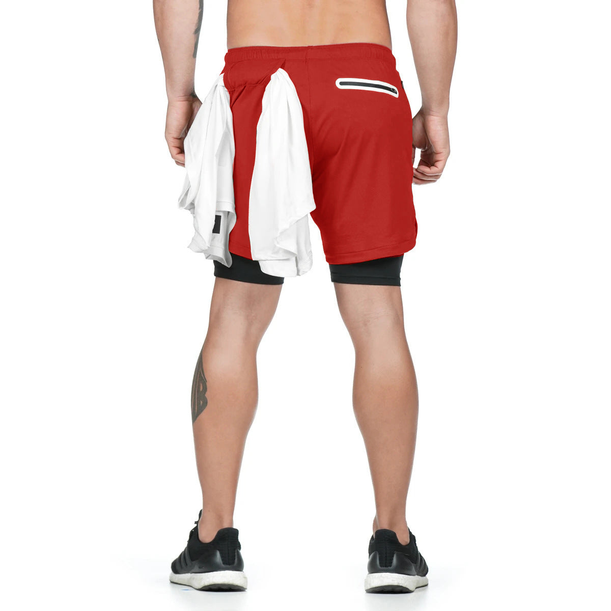 Men's 2-in-1 Quick Dry Gym Shorts with Liner