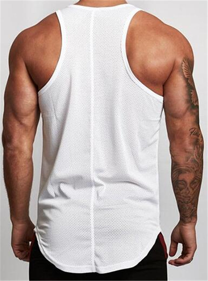 Men's Muscle Fit Gym Vest – Sleeveless Tank Top