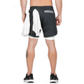 Men's 2-in-1 Quick Dry Gym Shorts with Liner