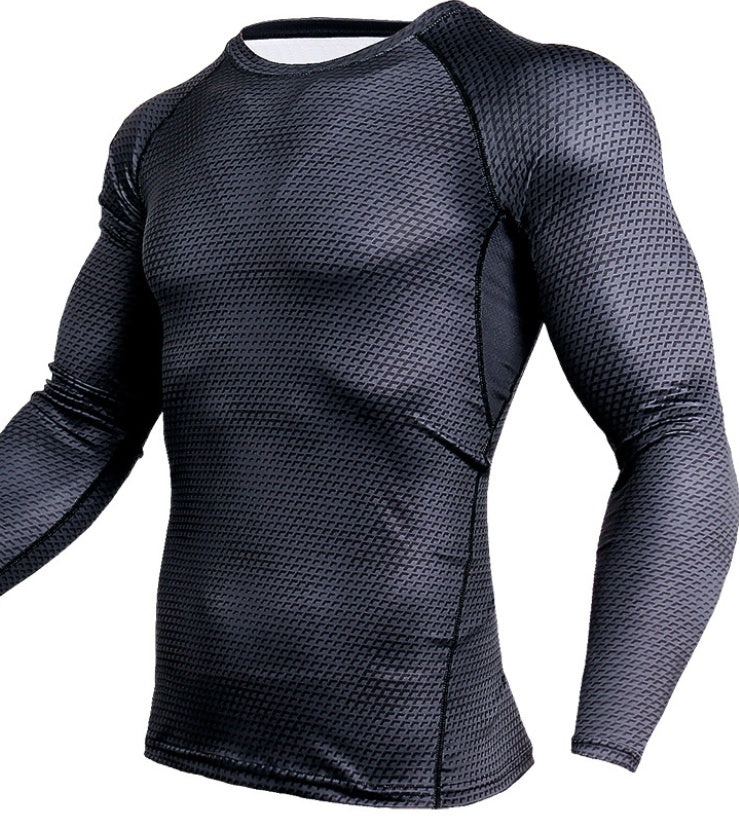 Men's Long Sleeve Compression Gym Top