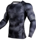 Men's Long Sleeve Compression Gym Top