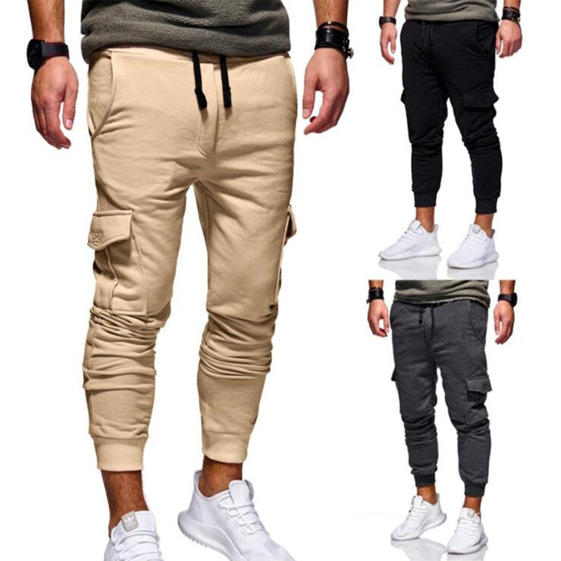 Men's Slim Fit Cargo Gym Joggers