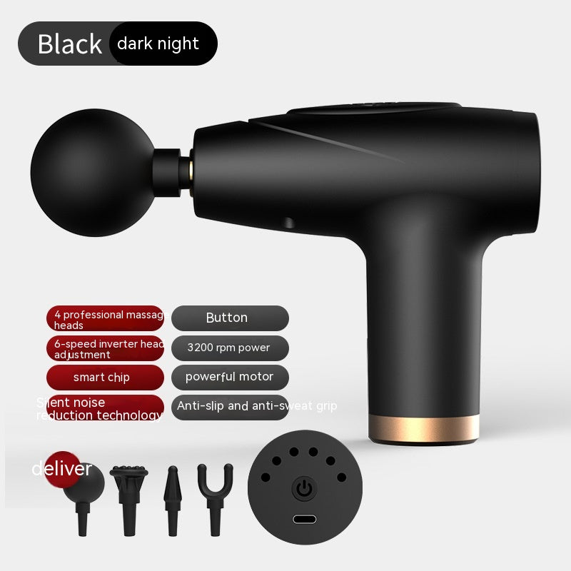 Mini Massage Gun – Compact Percussion Massager – Black